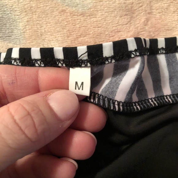 Black/white polka dot high waisted bikini swim - Picture 7 of 7